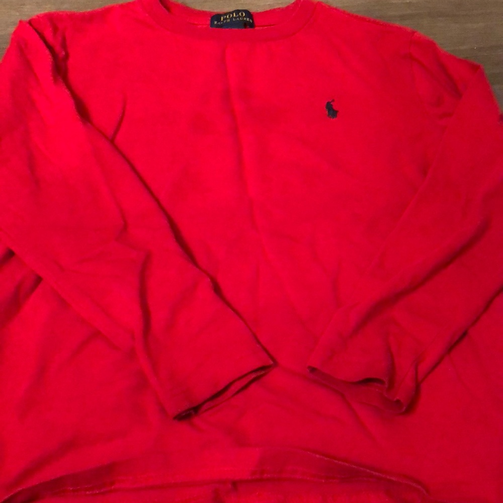 Red Polo Long Sleeve